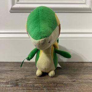 2017 TOMY POKEMON SNIVY PLUSH STUFFED ANIMAL 7" TALL